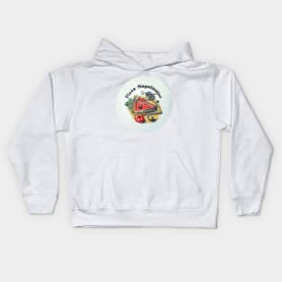 Pizza Napolitaine,  a dinner plate of delicious foods Kids Hoodie